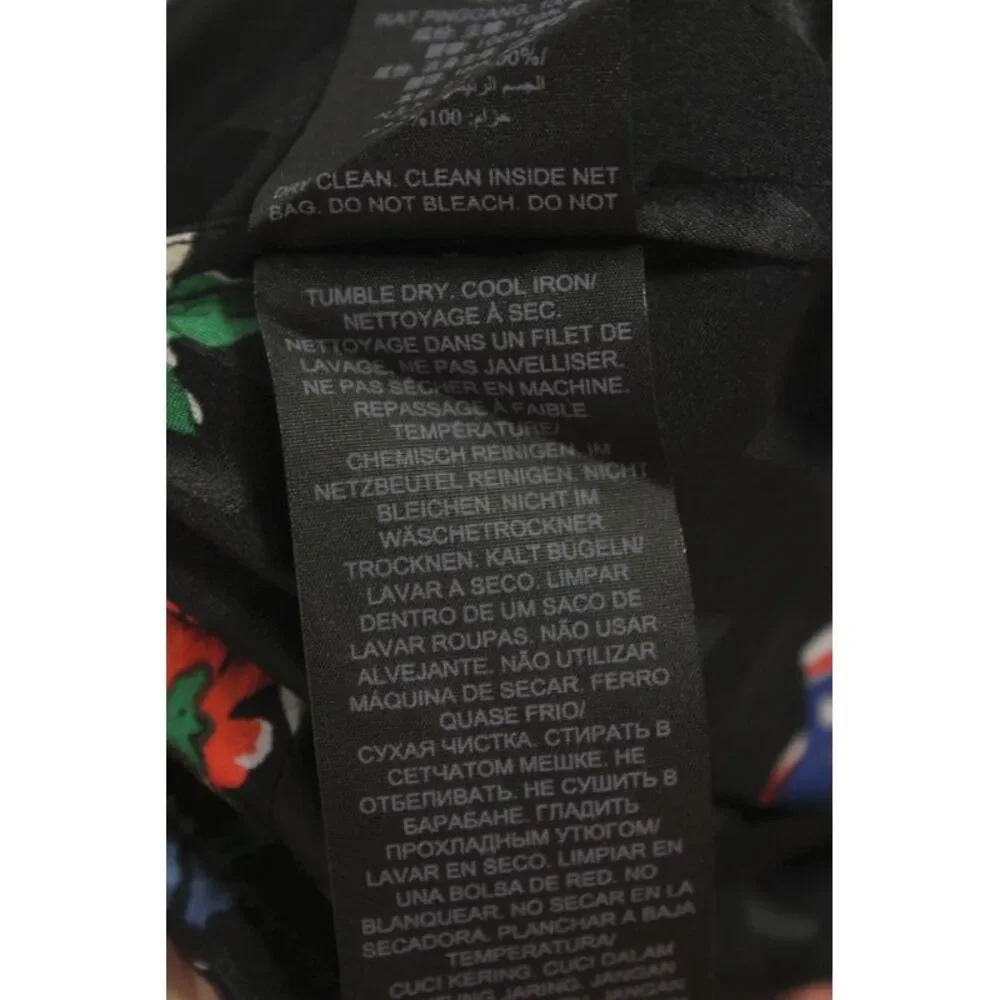 Tory Burch Womens Silk Floral Wrap Flare Skirt Black Size 2